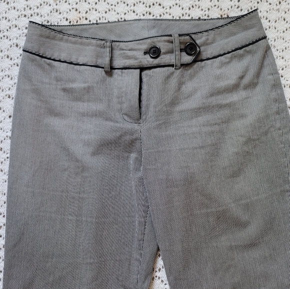 Cleo Petites Wide Leg Stripe Dress Pants Size 8P - Picture 3 of 8